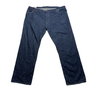 Pantalones de mezclilla Polo Ralph Lauren para hombre 46Bx32 azul grande Hampton relajados rectos lavado oscuro - Imagen 1 de 12