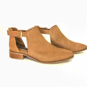 Steven by Steve Madden Booties Women's sz 9 Cirsi Suede Perforated Ankle Boots - Picture 1 of 8