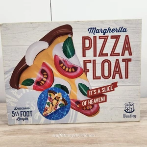 Neu im Karton - Wembly riesige aufblasbare Pizza Pool See Schwimmerliege X-Large 51/2' - Bild 1 von 4
