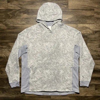Sudadera con Capucha Lululemon Textured Tech Para Hombre XXL Gris Rinoceronte Rendimiento Pullover Malla Foto 1 de 4