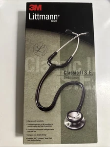 3M Littman Classc II S.E. Stethoscope -Black NIB - Picture 1 of 5