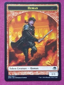 Magic The Gathering ELDRITCH MOON HUMAN token card MTG - Picture 1 of 2