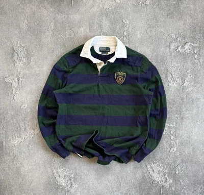 Polo Ralph Lauren S Polo Manga Larga Rugby Sudadera Vintage Jersey Pullover Foto 1 de 4