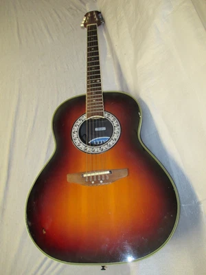80's OVATION ELECTRO ACOUSTIC STEEL STRING - made in USA - Imagem 1 de 2