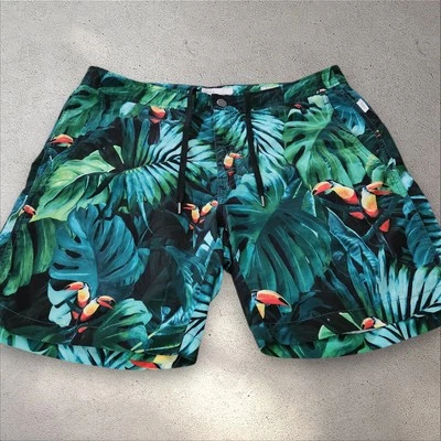 Pantalones Cortos de Natación Onia Calder 7.5 Para Hombres 34 Tucán Tropical Italia Board Trunks Piscina Foto 1 de 4