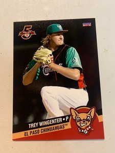 Trey Wingenter Card 2018 El Paso Chihuahuas Team Card