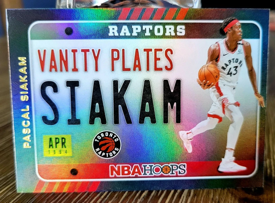 Pascal Siakam 2020-21 Panini NBA Hoops Vanity Plates Holo Foil RAPTORS - Image 1 of 3
