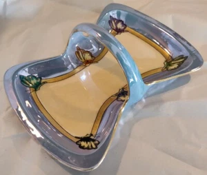 Piatto caramelle farfalla vintage B&C Limoges Lusterware firmato - Foto 1 di 3