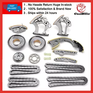Timing Chain Kit w/ Gears Set For 2012-16 TOUAREG AUDI A6 C7 A7 A8 Q5 Q7 S5 3.0T - Picture 1 of 12