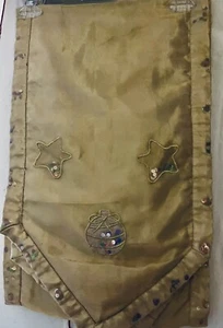 Christmas Table Runner Gold Organza 13” W X  84”L Star Ornament Sequins - Picture 1 of 5