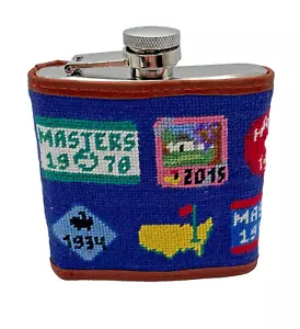 2025 Masters Smathers and Branson Needlepoint Flask Augusta National Golf 🍺 - Picture 1 of 7