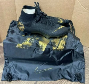 Nike Mercurial Superfly 6 Elite FG Black Gold Soccer Cleats AH7365-077 Men's 4 - Picture 1 of 10