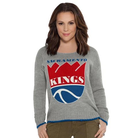 Touch by Alyssa Milano NBA Sacramento Kings Adult Women All Laced Up Sweater Cover