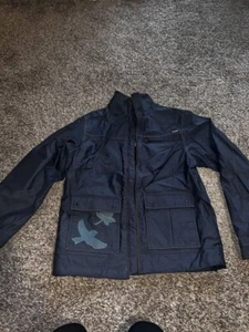 Volcom Womens Snowboarding Jacket and Pants set Size LARGE Blue/Denim - Picture 1 of 6