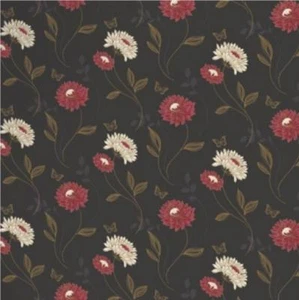 NEU LUXUS DARCIE FLORAL SCHMETTERLING BLUME BLATT MOTIV METALLIC 10M TAPETENROLLE - Bild 1 von 1