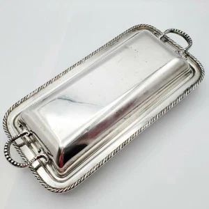 "Plato lateral cubierto plateado con borde de cuentas de 10,5""" - Imagen 1 de 12