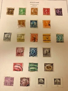 U.S. POSTAGE STAMPS 1922 Scott 551 THRU 571 - Picture 1 of 5