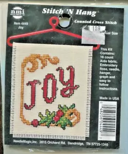 Joy 4449 Stitch 'N Hang Counted Cross Stitch Ornament Kit - Picture 1 of 2