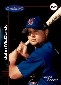 2002 Vancouver Canadians Multi-Ad 18 John McCurdy Crofton Maryland Baseball Card