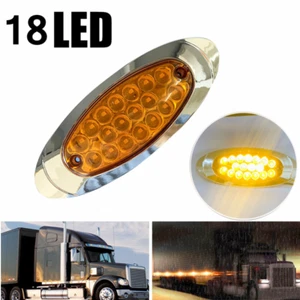 Remolque para coche 18-LED amarillo marcador lateral luz indicador posición camión 12v-24v - Imagen 1 de 7