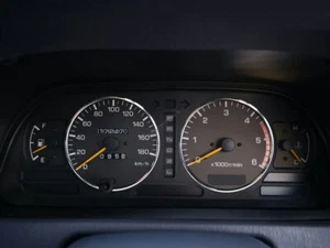 For Toyota Land Cruiser 90-Prado Aluminum Dashboard Trim dash Cluster Rings 2pcs - Picture 1 of 7