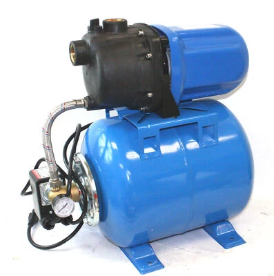 1.6 HP 1200W SHALLOW WELL GARDEN PUMP 1000GPH W/BOOSTER SYSTEM & PRESSURE TANK