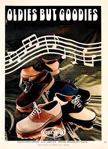 DEXTER SHOES COMPANY BOSTON—ANNI '50 STILE OLDIES BUT GOODIES—ANNUNCIO STAMPA ORIGINALE anni '70 - Foto 1 di 1