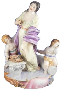 Antique Doccia Porcelain Sculptor Lady Figurine Figure Porzellan Figur Ginori - Picture 1 of 11