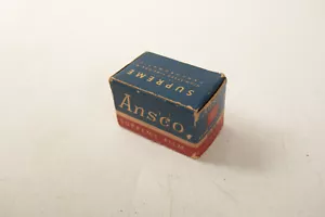 35mm Ansco Box w/Seal Film Cannister (B8A) Red Blue Supreme 135-2 20 Exp 1/1957 - Picture 1 of 8