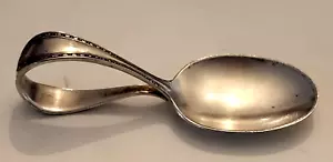 Antique ONEIDA Community Silverplate Baby Feeding Spoon Curved Handle YK - Picture 1 of 9