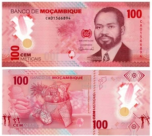 2024 Mozambique Banknote P157 100 Meticais UNC Polymer - Picture 1 of 1