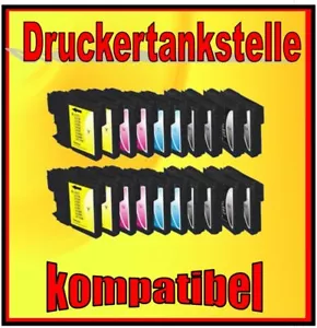 20x Patronen für Brother MFC-290 295 297 490 5490 5890 5895 790 ers. LC-1100 980 - Bild 1 von 3