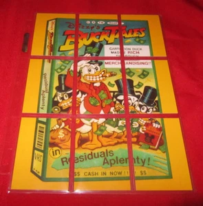 2011 LOST WACKY PACKAGES 3RD SERIES RARE ORANGE BACK CHECKLIST SET 9/9 BUCKTALES - Picture 1 of 3