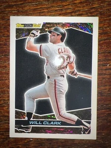 1993 Topps #2 Will Clark, San Francisco Giants - Black Gold Insert, SP - Picture 1 of 2