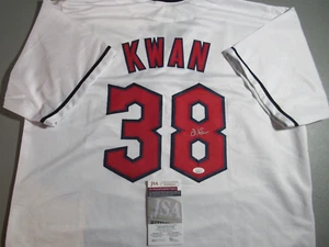 Steven Kwan Cleveland Guardians Autographed Signed Pro Style Custom Jersey JSA - Picture 1 of 4