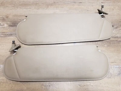 1996-2002 Chevy Express gmc Savana 1500 2500 3500 Lt & Rt sunvisors tan OEM - Image 1 of 4