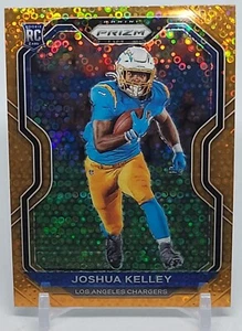 2020 Panini Prizm Joshua Kelley #326 Orange Disco Prizm Chargers - Picture 1 of 2
