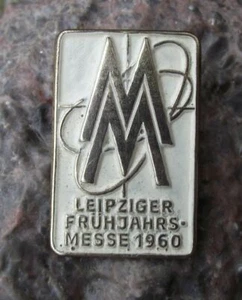 1960 Leipzig Fruhjahrs Messe East Germany Exposition Trade Fair MM Pin Badge - Picture 1 of 4