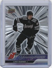 2023-24 Upper Deck Series 1 Luke Hughes Outburst Young Guns