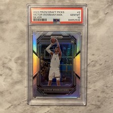 2023 Prizm Draft Picks Victor Wembanyama Silver Rookie Card - PSA GEM MINT 10 💎