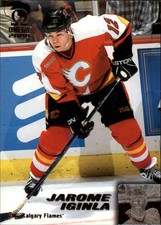1999-00 Pacific Omega Calgary Flames Hockey Card #38 Jarome Iginla