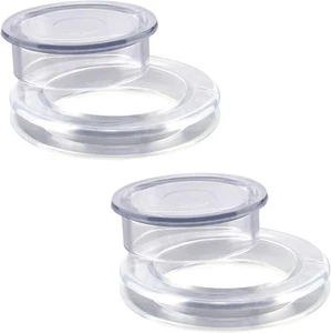 2 juegos de anillo y tapa de silicona para paraguas de mesa de patio de 2 pulgadas para terraza de patio - Imagen 1 de 6