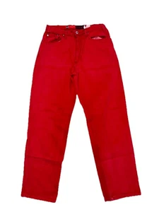 Jeans Levis SilverTab de Colección Años 90 Para Hombres 33 x 32 Rojo Denim Calce Suelto Hechos en EE. UU. Y2k Difícil de Encontrar - Imagen 1 de 11