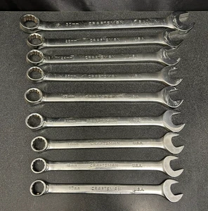 Juego de llaves combinadas Craftsman 9 piezas tamaños 17,18,19,21,22,23,24,25,30 mm ENVÍO GRATUITO - Imagen 1 de 14