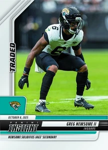 2025-26 Panini Instant NFL #228 Greg Newsome II Jacksonville Jaguars PRESALE - Bild 1 von 2