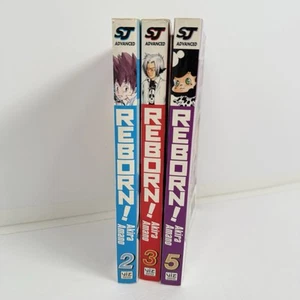 Katekyo Hitman Reborn! Lote Manga Inglés Volúmenes 2, 3, 5 Akira Amano Fuera de Uso RARO - Imagen 1 de 13