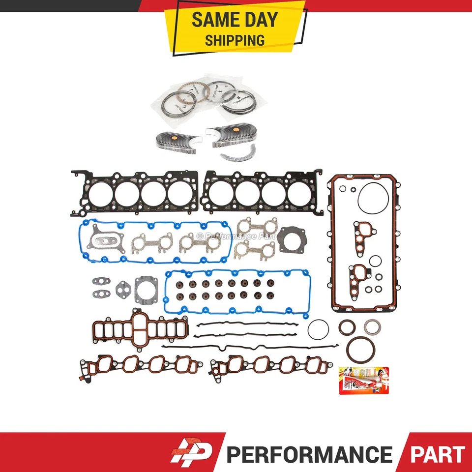 Juego completo de juntas rodamientos anillos aptos para Ford Expedition 1999 F150 F250 5,4 L Foto 1 de 4