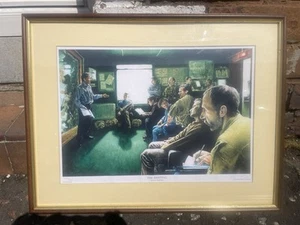 The Briefing Framed Limited Edition Art Print Rob Chapman Army Police 254/500 - Picture 1 of 8