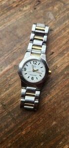 ESQ OCEANIA Swiss Women Wrist Watch Date Calendar Analog Quartz Silver/Gold Tone - Picture 1 of 9