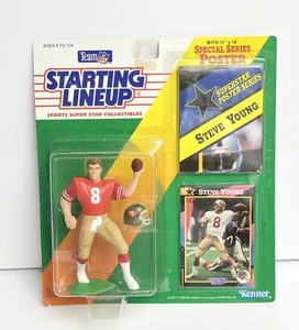 1992 Sarting Lineup San Francisco 49’ers Steve Young Football Figur - Bild 1 von 5